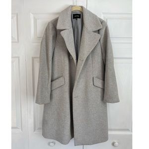 Tout a Coup Grey Single Breasted Wool blend Coat
